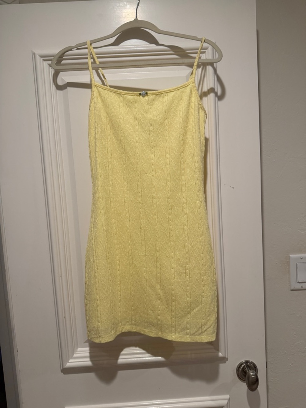 wild fable Pale Yellow Knit Slip Dress